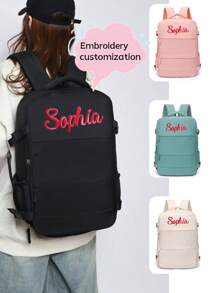 Embroidered Custom Men's And Women's Backpacks With Large Capacity, Multifunctional Dry And Wet Classification, Waterproof Mommy Backpack For Short Distance Business Trips, Fashionable Large Capacity Leisure Backpack, Travel Backpack, Laptop Backpack, Portable Travel Backpack, Dry And Wet Separation Insulation Travel Bag, Women's Large Capacity, Lightweight And Multi-Purpose Travel Luggage Backpack