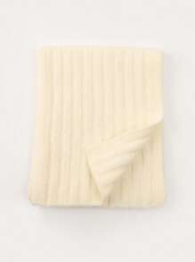 1pc Women's Solid Color Wool Blend Simple & Fashionable Lightweight Scarf/Shawl, Autumn/Winter