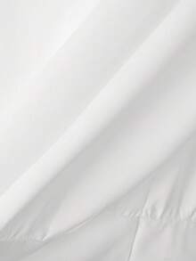 INCERUN Men Cowl Neck Buttons Puff Long Sleeve Pleated Party Casual Loose Blouse Office Work Solid Shirt Tops - trắng - Xem 6