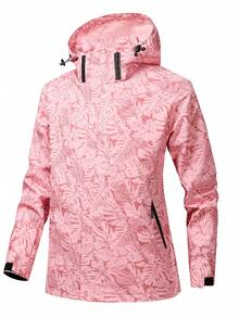 Women's Lightweight Windbreaker Detachable And Adjustable Hood Jacket With Zippered Pockets Outdoor Cycling Bike Rock Climbing Jacket