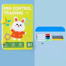 Educational Pen Control Training Book With 32 Sheets/64 Pages - Drawing Maze Activity Workbook For Skill Development, Includes Random Color Pens, Ideal Gift For Holidays And Special Occasions, Suitable For Students (Random Style),Back To School - Multicolor - View 10