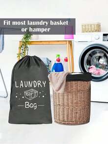 Laundry Bag Washable Drawstring Laundry Bags Dirty Clothes Organizer Fabric Laundry Basket Travel Laundry Bag Large Enough Portable Dirty Clothes Hamper For Bedroom Bathroom And Laundry Room Storage Simple Design Large Capacity For Storing Blankets Blankets Laundry Easy Fit A Laundry Hamper Or Basket Machine Washable Suitable For Daily And Travel Camping Home Business Back To School Use Travel Essentials Camping Essentials - Multicolor - View 2