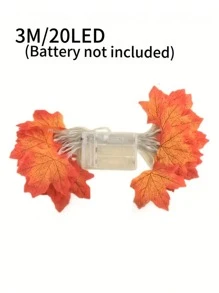 LED 枫叶灯串 8 种照明模式秋季家居装饰枫叶花环带灯电池供电灯串，感恩节万圣节秋季装饰室内户外秋季万圣节装饰灯家居装饰派对装饰万圣节装饰房间装饰万圣节花园装饰礼物仙女