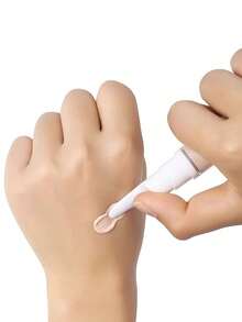 5毫升液体粉底瓶，真空抗氧化鸭嘴式便携旅行装乳液面霜笔，透明旋转笔，灰色砂纸指甲锉双面摩擦条，化妆唇彩容器涂抹器睫毛增长液管，化妆唇彩涂抹器，睫毛增长精华液管 - 無色 - 查看 5