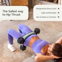 Belt Mini  Exercise Hip Thrust Belt Mini For Dumbbells Kettlebells And Plates SlipResistant Padding For Hip Protection Perfect For Gym Home And  Workouts