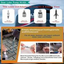 Untere Einheit Zahnradpumpe Flüssigkeitspumpe Schmierfett, Differentialgetriebeflüssigkeit, Frostschutzmittel-Transferkit geeignet für Standard-Quart-Flaschen