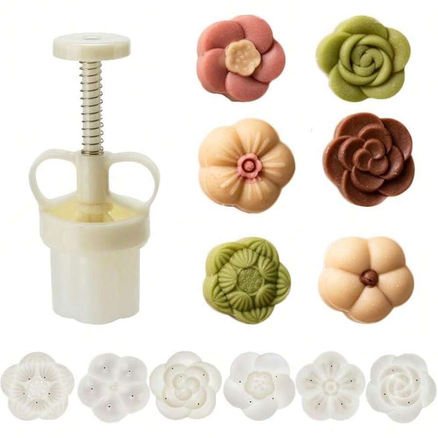 Mold Ejector Kit For Brigadeiro And Sweets Max Flower Heart Arabesque Gourmet Sweets - Màu be - Xem 1