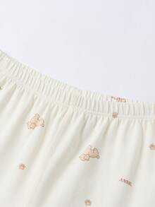 Annil 女童装 女童装 男童装 女童装 青少年装 秋季衬衫和裤子套装 家居保暖衣服 印花打底 秋季衬衫和裤子 - 黃色 - 查看 5