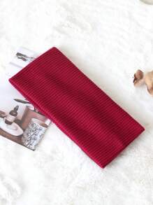 Diadema a rayas de color liso para mujer (1 pieza), versátil para lavarse la cara, maquillarse, hacer deporte, usar a diario, como accesorio para el cabello, ideal para otoño, viajes y como detalle para rellenar calcetines navideños.