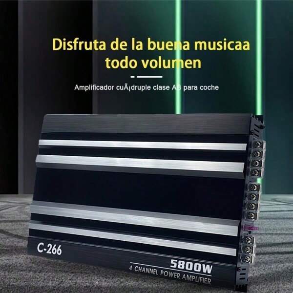 [12V Car Amplifier] KUERL 4 Channel AB Class 12V Car Amplifier | 5800W Power | Car Audio Amplifier To Drive Subwoofers And Speakers