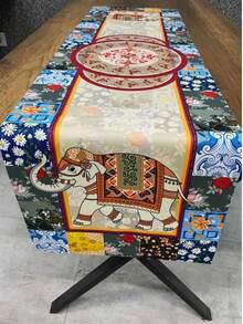 Hecho en Turquía - Elegante runner de mesa 40x140 cm - Decoración moderna de la mesa de comedor - Multicolor - Ver 1