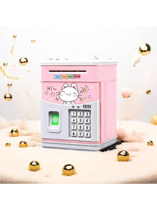 Kitten Piggy Bank, Music, Automatic Roll Money, ATM Password Box, Piggy Bank, Birthday Present