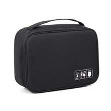 Multifunctional Digital Data Cable Storage Bag Travel Necessary WT1023 - màu đen - Xem 1