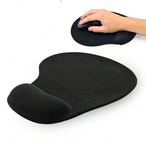 Mouse pad ergonômico em gel e tecido 22 x 19 cm Maior conforto Previne lesões