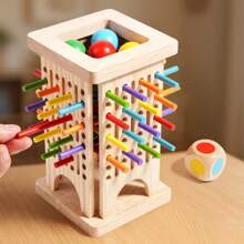 Montessori Children's Wooden Balance Tower Of Pisa Stick Game Educational Parent-Child Interactive Playing Gift Toys For Kids Montessori Children's Wooden Balance Tower Of Pisa Stick Game Educational Parent-Child Interactive Playing Gift Toys For Kids