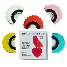 1pc Metal Bird Whistle, Realistic Sound To Attract Birds, Novelty Training Tool, Outdoor Survival Gear!