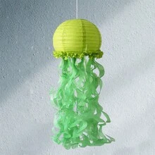 Hanging Jellyfish Paper Lanterns Under The Sea Decorations For Birthday Baby Shower Ocean Themed Party Supplies - 綠色 - 查看 3