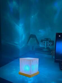 1 件创意 USB 灯，波浪图案装饰台灯，艺术装饰，照明装饰，夜灯，氛围灯，适用于客厅、卧室、各种房间类型，是送给朋友、度假、生日的理想礼物