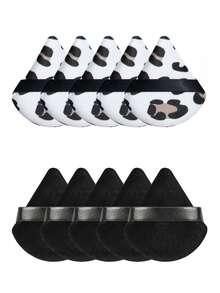 5/10/20/30/50/100个装三角绒化妆海绵，柔软绒面材质，专为修容、眼部和面部轮廓设计，适合所有肤质。化妆配件，化妆海绵，价格实惠，可用于房间装饰、梳妆台、旅行、卧室等。圣诞礼物，化妆工具，超值女士礼物，赠品，旅行必备，物美价廉。 - 彩色 - 查看 11