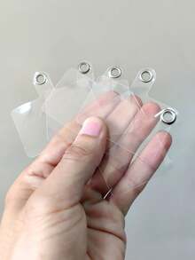 5pcs Mobile Phone Case Strap Clip Holder - Clear - View 1