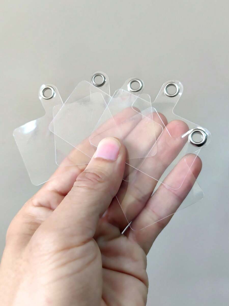 5pcs Mobile Phone Case Strap Clip Holder - Clear - View 1