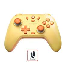 GAMESIR T4 Nova Lite Gaming Tri-Mode Controller, Joystick Without Dead Zone, 6-Axis Gyroscope, Linear Trigger, 2.4G/Bluetooth/Wired Second Connection, Universal For Switch/Steam/Android/IOS, Yellow - Yellow - View 2