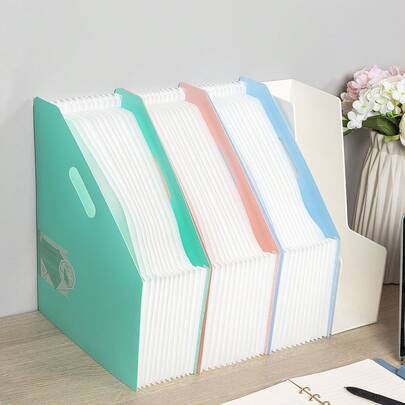  Classeur à soufflet Deli - Couverture extensible, rangement multi-poches pour le bureau, l'université et la maison, pour les fournitures scolaires, la rentrée scolaire