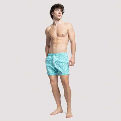 Apres Life Mosaic Green Swimshorts