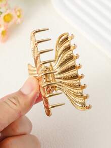 2 件套女士中号金属爪夹，简约波浪发夹，日常佩戴和淋浴发饰，送给妈妈、妻子、女朋友的礼物，动物发夹，学校用品，大学