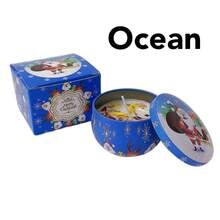 Set de 4 piezas de velas con aroma navideño, sin humo, elegante y romántico, adecuado para familia, iglesia, celebraciones estacionales, también muy adecuado como regalo para familiares y amigos.