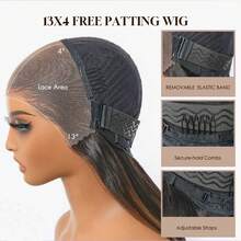 Straight Lace Front Wigs Human Hair 200% Density 13x4 Full Frontal Transparent HD Lace Wig Glueless Wigs 28 Inch Long Black Straight Human Lace Wig For Women Pre Plucked Hairline With Baby Hair Elastic Band Can Be Middle Part  Left/ Right Side Part And Free Part Available Natural Color 8-34 Inch  5x5 Pre Cut Lace Wear And Go Glueless Wig  Throw On & Go 20-34 Inches - Natural Black - 查看 11