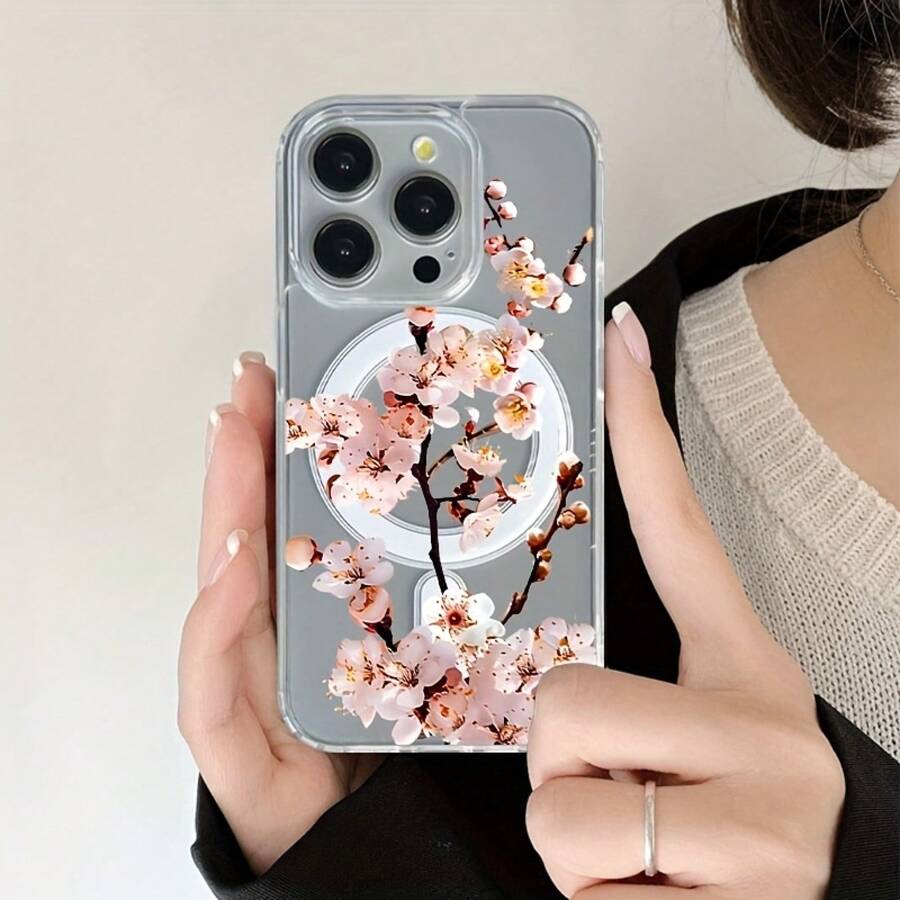 Compatible con phone 16 Pro, 15/14 Plus, 13/12/11 Pro. Nueva funda magnética transparente de acrílico con diseño clásico y resistente. Funda de alta calidad para hombres y mujeres. - Colores mixtos 1 - Ver 1