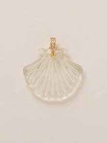 1pc Summer Fashion Ocean Style Shell, Sea Turtle, Delicate Orange & Blue Small Fish DIY Pendant, 18K Gold Plated, Anti-Oxidation, Suitable For Casual Daily Wear - Multicolor - View 11