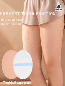 10pcs/Set Transparent Thigh Chafing Guards, Unisex Thigh Protector Pads, Invisible Anti-Friction Thigh Sleeves, Inner Thigh Rub Protection, Suitable For Running, Workout, Marathon, Walking And Fitness - Multicolor - View 3
