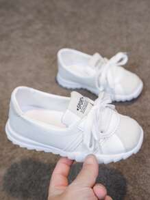 Girls' Casual White Sneakers, Children Sports Shoes For Spring/Autumn