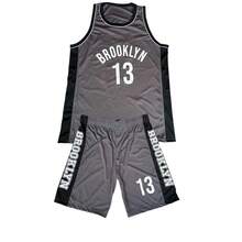 Men's Adult Sports Set: T-Shirt With Basketball Shorts - Grey - View 1