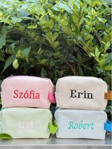 Personalized Travel Makeup Toiletry Bag, (Small And Large) Custom Makeup Bag, Mother's Day Gift, Personalized Bridesmaid Gift, Wedding Gift, Travel Toiletry Bag, Makeup Bag, Birthday Gift.Christmas Gifts - Multicolor - View 9