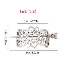 1pc Viking Hair Clip, Vintage Celtic Knot Hair Clip, Inspiring Tree Of Life Hair Clip, Elegant Metal Hair Accessory, Gift For Women, Hair Accessories, Head Accessories - Antique Silver - View 15