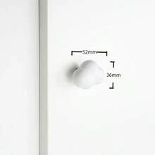 Tiradores de muebles con diseños de estrellas, nubes y lunas en cerámica para habitaciones infantiles, manijas de armarios y cajones con dibujos animados