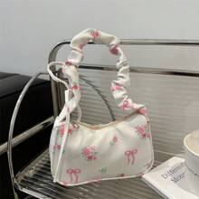 Women's Handbags, Multifunctional Shoulder Bags, Nylon Totes, Crossbody Travel Bags; Cute Little Flower One-Shoulder Korean Version Armpit Bag Retro Texture Handbag - Multicolor - View 15