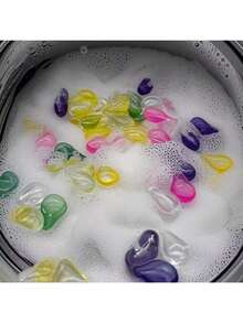 1 Bucket/3D Laundry Detergent Pods [More Convenient Than Laundry Powder!] 3-In-1 Long Lasting Fragrance, Stain Removal Laundry Detergent Balls - Multicolor - View 3