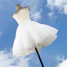 1 件女士芭蕾舞裙衬裙洛丽塔风格蓬松裙撑，适合连衣裙、婚纱、女士秋季服装 - 白色 - 查看 3