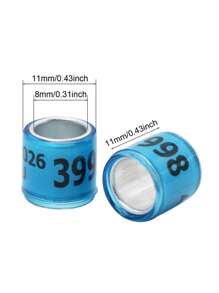 20pcs 2026 Multicolor Pigeon Foot Ring Aluminum Plastic Bird Leg Rings Sign Rings With Letter Number For Pet Bird Fly Race Identification Tracking Training Foot Ring