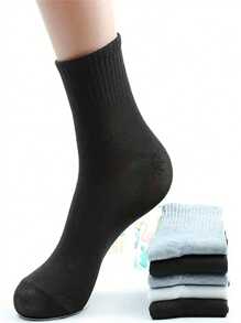 100/90/60/50/30/20/15/10/6/5/3/1 双男士运动袜，时尚户外跑步袜，舒适袜子，适合日常穿着，男士运动袜，适用于跑步、健身、篮球等运动。 - 彩色 - 查看 5