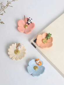 1个日式桌面香炉，创意树脂香炉装饰，不适用于31厘米长的香棒 - 彩色 - 查看 3