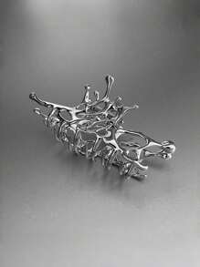 Hair Clips 1pc Women's Fashionable Exquisite Alloy Resin Hair Claw Clip, Hollow Design High-Sense Hair Accessory Hair Accessories, School Stuff, College Fall Winter For Vacation Outfits Woman