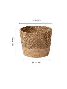 1 chậu trồng cây đan bằng cỏ biển tự nhiên phong cách Bắc Âu mới, chậu cây mây, giỏ hoa trang trí nhà cửa, chậu trồng cây đa năng trong vườn (Kích thước thực tế có thể thay đổi đôi chút) - Nhiều màu - Xem 14
