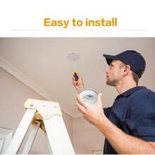 3 Packs Smoke Detector Fire Alarms 9V Battery Operated Photoelectric Sensor Easy To Install With Light Sound Warning, Test Button,9V Included For Home Hotel