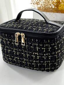 Ladies' Handbag, Beach Handbag, Ladies' Zipper Lipstick And Cosmetics Bag Mouth, Hand-Held Storage Bag, Suitable For Any Occasion, Such As Work, Business, Dates, Daily Life And Travel, Fashionable Vacation Bag, Beach Essentials, Women's Bag For Vacation And Holidays, The Latest Holiday Bag