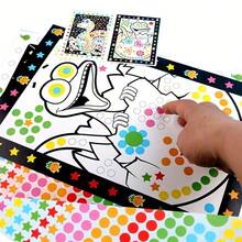 10pcs DIY Dot Painting Art Craft Kit, Suitable For Beginners, Polyester Handmade Set, Simple Dot Art Activity, Marked Jewelry Making Kit, For Educational Entertainment, Creative Birthday Gift (Random Pattern) - Multicolor - View 1